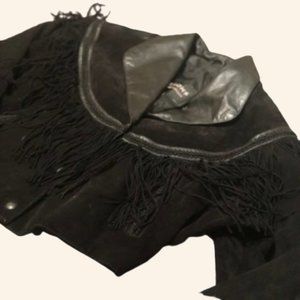 Wilsons Leather Suede Fringe Jacket (M)